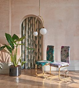 Fiore Fabric by Clarke & Clarke Mineral