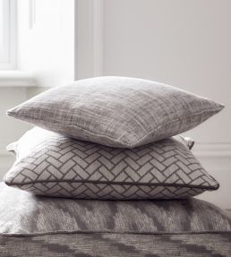 Mizo Fabric by Clarke & Clarke Ivory/linen