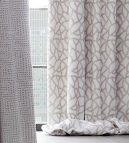 Panache Fabric by Clarke & Clarke Silver