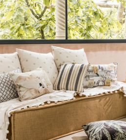 Esta Fabric by Clarke & Clarke Gold/Ivory
