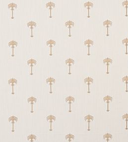Menara Metallic Fabric by Clarke & Clarke Rose Gold/Ivory
