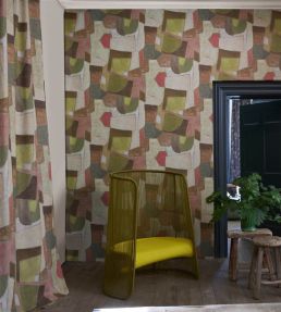 Clay Collage Mural by Designers Guild Terracotta