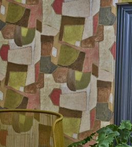 Clay Collage Mural by Designers Guild Terracotta