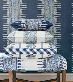 Clipperton Stripe Fabric by Anna French Red