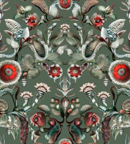 Coccinella Bella Wallpaper by Moooi Sage Green