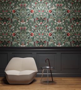 Coccinella Bella Wallpaper by Moooi Sage Green