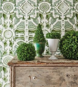 Topiary Wallpaper by Cole & Son China Blue