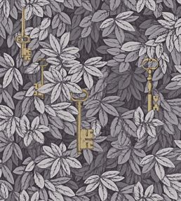 Chiavi Segrete Wallpaper by Cole & Son Slate Blue and Grey