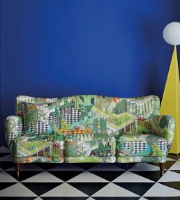 Miami Fabric by Cole & Son Black & White