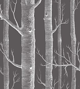 Woods Fabric by Cole & Son Parchment/Charcoal
