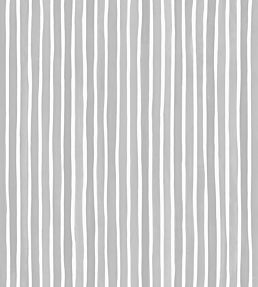 Croquet Stripe Wallpaper by Cole & Son Soft Grey