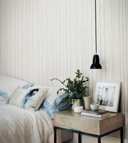 Croquet Stripe Wallpaper by Cole & Son Blue