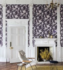 Zerzura Wallpaper by Cole & Son in Royal Blue/Gold | Jane