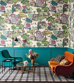 Versailles Grand Wallpaper by Cole & Son Bright Classic Multi