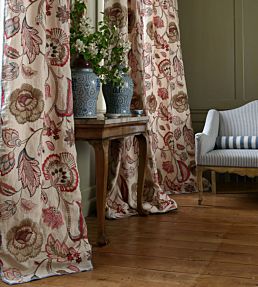 Carmen Fabric by Colefax and Fowler Red/Sienna