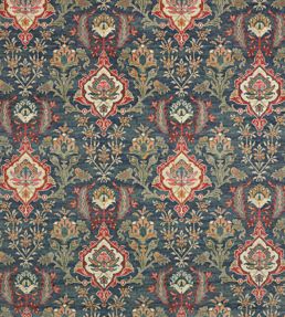 Floriana Velvet Fabric by Colefax and Fowler Navy