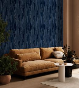 Collage Wallpaper by Coordonne Lapislazuli