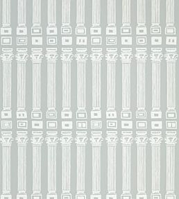 Columns Wallpaper by Zoffany Grey White