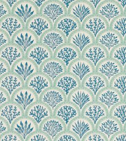 Coralli Wallpaper by Jane Churchill Blue