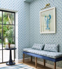 Coralli Wallpaper by Jane Churchill Pink/Red