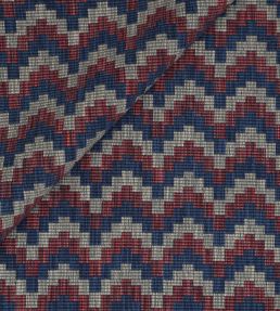 Cordillera Fabric by Jim Thompson No.9 Blue and Red
