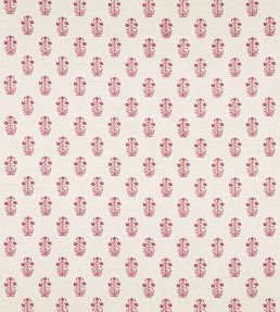 Corwin Fabric by Thibaut Raspberry on Natural