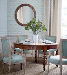 Corwin Fabric by Thibaut Slate on Natural