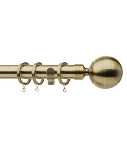 Cosmos 28mm Metal Antique Brass Ball H6028/120/AB 120cm Standard bracket 12 Antique Brass