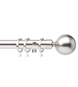 Cosmos 28mm Metal Matt Nickel Ball H6028/120/MN 120cm Standard bracket 12 Matt Nickel