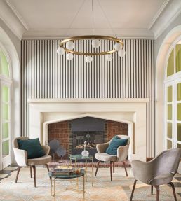 Country Club Wallpaper by Casadeco Noir Naturel