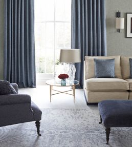 Crackle Fabric by Zoffany Pale Teal