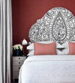 Crazy Paisley Fabric by Vanderhurd Black & White