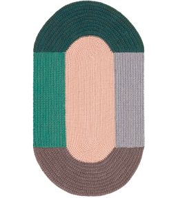 GAN Crochet Mono rug Pink 314184 Pink