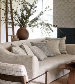 Crosshatch Fabric by Mark Alexander White Sand