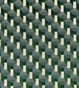 Cubic Fabric by Kirkby Design Petrol