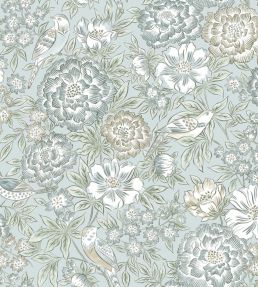Dagmar Wallpaper by Borastapeter Blue