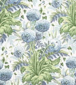 Dahlia Fabric by Anna French Sky on White