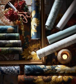 Dalton Wallpaper by Clarke & Clarke Ivory
