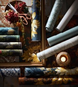 Dalton Wallpaper by Clarke & Clarke Ivory