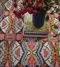 Dance in the Forest Fabric by Jim Thompson No.9 Jewel Tones