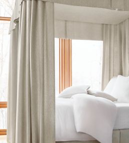 Dawn Linen Fabric by Thibaut Platinum