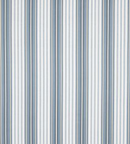 Deacon Stripe Fabric by Jane Churchill Blue
