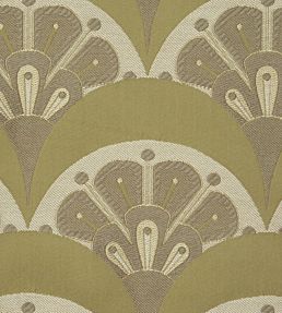 Deco Scallop in Multi Jacquard Fabric by Liberty Lichen