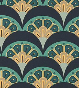Deco Scallop Wallpaper by Liberty Jade