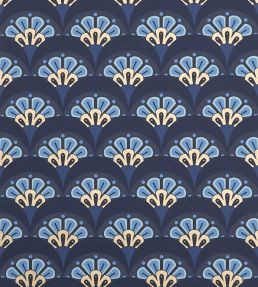 Deco Scallop Wallpaper by Liberty Lapis