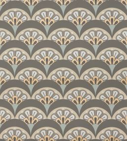 Deco Scallop Wallpaper by Liberty Pewter