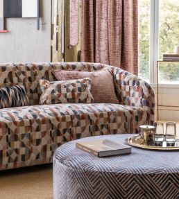 Delaunay Fabric by Clarke & Clarke Multi