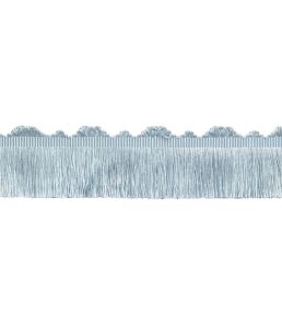Delicat Silk Cut Fringe Trimming by Samuel & Sons Ice Blue
