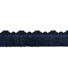 Delicat Silk Cut Fringe Trimming by Samuel & Sons Navy
