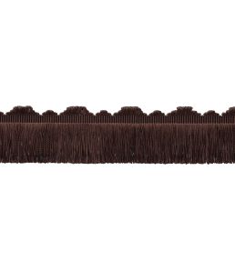 Delicat Silk Cut Fringe Trimming by Samuel & Sons Walnut